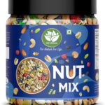 Go Vegan Healthy Nutmix 1Kg,Almonds, Cashew, Berries, Raisins, Mix Fruit & More Almonds, Cashews, Raisins, Apricots(1 Kg)