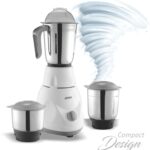 Almo Blend Master Treo 100% Hybrid Copper Motor Super Smart Turbo 550 Mixer Grinder (3 Jars, White, Grey)