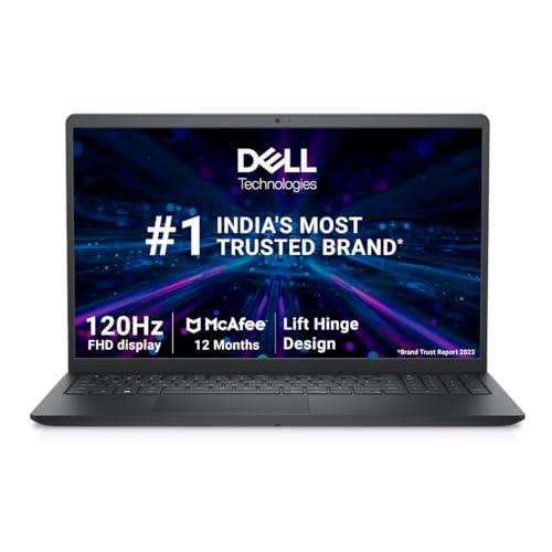 Dell Inspiron 3525 Laptop, Amd Ryzen R3-5425U/8Gb/512Gb/15.6″ (39.62Cm) Fhd, 3 Sided Narrow Border Design With 120Hz Fhd Display/Windows 11 + Mso’21/Mcafee 15 Months/Carbon Black/Thin & Light-1.68Kg