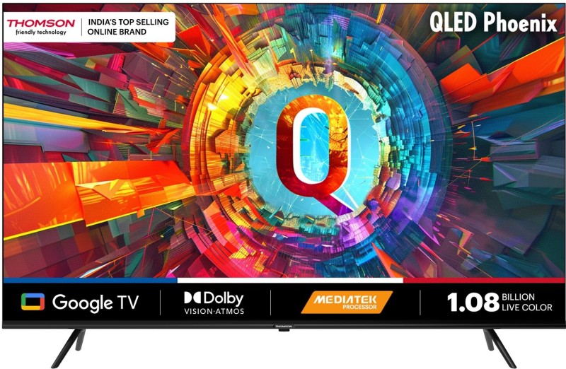 Thomson Phoenix 108 Cm (43 Inch) Qled Ultra Hd (4K) Smart Google Tv Dolby Vision & Atmos(Q43H1110)