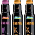 Engage Deo Combo 1 Nudge 220Ml And 2 Tickle 220Ml Deodorant Spray  –  For Men(660 Ml, Pack Of 3)