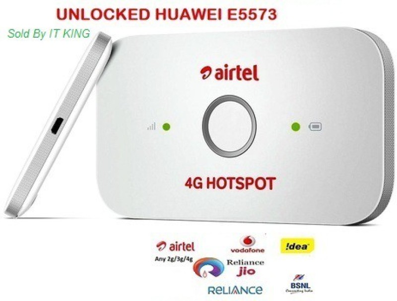 Airtel E5573S-606 Unlocked Router All Sim Supported Data Card(White)