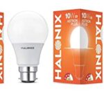 Halonix B22D 10-Watt Led Astron Plus (White, Round) – Pack Of 2