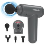 Caresmith Charge Boost X Massage Gun (Grey) | True Percussion Large Torque Motor | 3200 Strokes Per Min | 4 Heads | Deep Tissue Percussion Body Massager Machine For Pain Relief