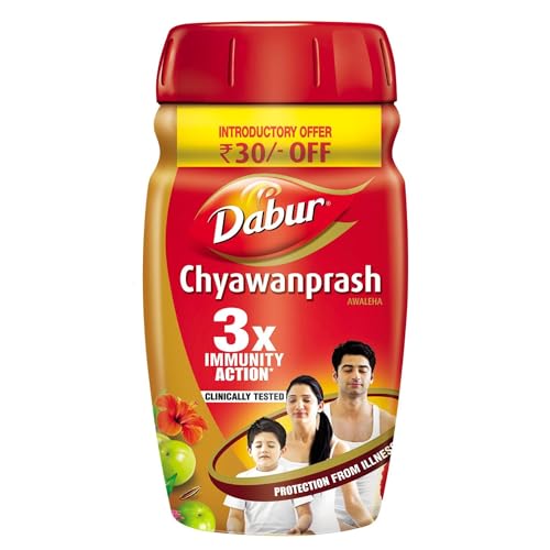 Dabur Chyawanprash – 1.5Kg | 3X Immunity Action | With 40+ Ayurvedic Herbs | Helps Build Strength & Stamina | Builds Overall Health | Ayurvedic Health Supplement