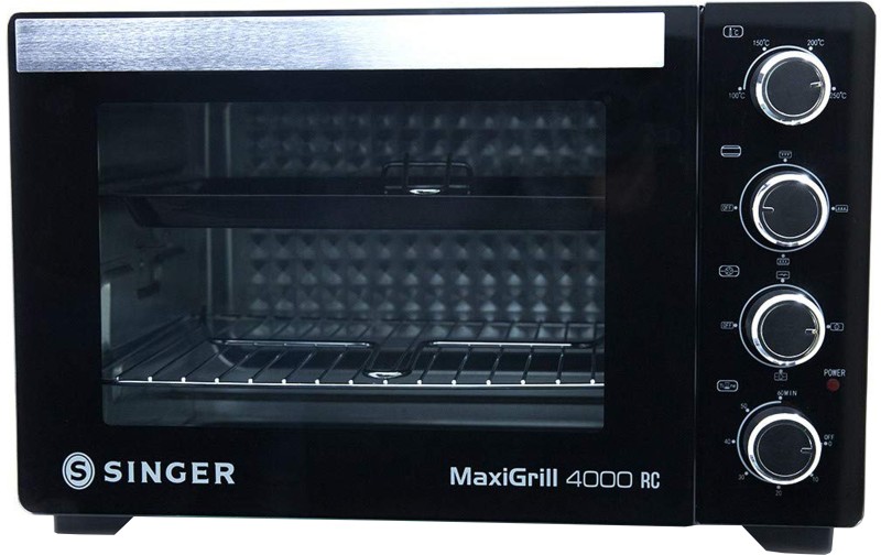 Singer 40-Litre Maxigrill 4000 Rc ( Sot 400 Mbt ) Oven Toaster Grill (Otg)(Black)