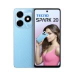 Tecno Spark 20 | Magic Skin Blue, (16Gb*+256Gb)| 32Mp Selfie + 50Mp Main Camera| 90Hz Dot-In Display With Dynamic Port & Dual Speakers With Dts| 5000Mah Battery |18W Type-C| Helio G85 Processor