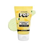 Sugar Pop Vitamin C & Tea Tree Clay Mask – Helps With Oily And Acne-Prone Skin | Gently Exfoliating | Controls Excess Oil | Minimizes Spots For Fresh Glowing Skin L 50 Gms