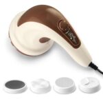 Lifelong Full Body Massager Machine For Pain Relief | Body & Back Pain Relief Product | Corded Electric Manipol Mini Massager For Women & Men | 4-Speed Settings (Llm027, White)