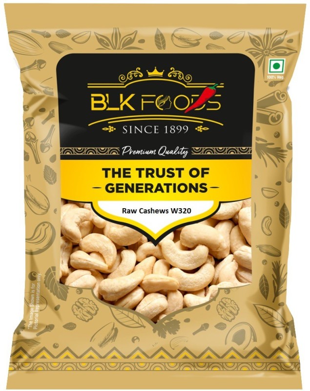 Blk Foods Select 500G Cashews Nuts (Crunchy Kaju) Cashews(500 G)