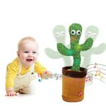 Toypoint Dancing Cactus Talking Toy, Musical Puppet, Wriggle & Singing Recording Toy Repeat What You Say,Voice Repeat Speaking Toy,Talking Toys For Kids, Girls, Boys