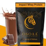 Osoaa Impact Whey Protein – 907G | 60% Protein (High Conc.) | 22G Protein/Serve | No Added Sugar | Imported From Europe | High Absorption & No Bloating | For Both Men & Women (Swiss Chocolate)