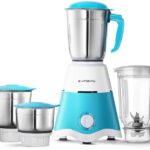 Longway Super Dlx 750 W Juicer Mixer Grinder (4 Jars, White & Blue)