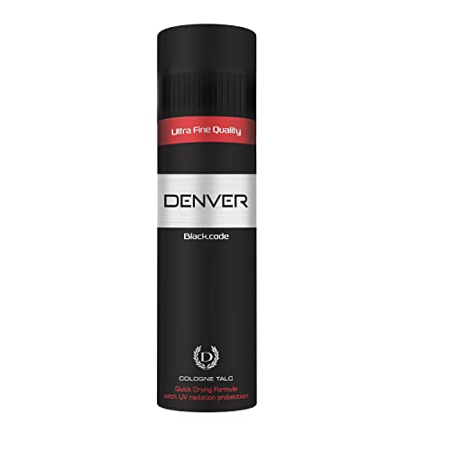 Denver Black Code Talc 100Gm | Scented Talcum Powder For Men