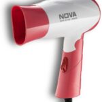 Nova Nhp 8104 Hair Dryer(1400 W, Pink, White)