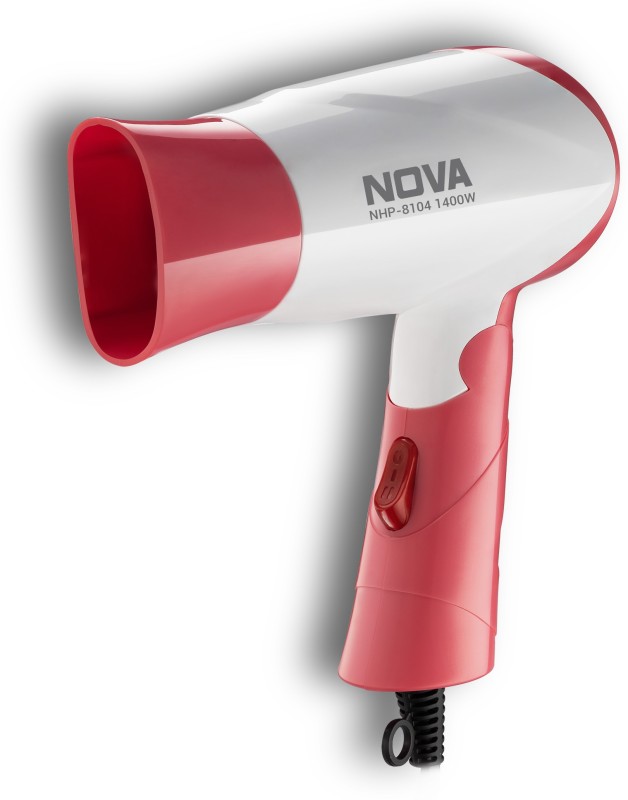 Nova Nhp 8104 Hair Dryer(1400 W, Pink, White)