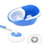 Frestol Happy Home Plastic Mop With 2 Refills – Blue