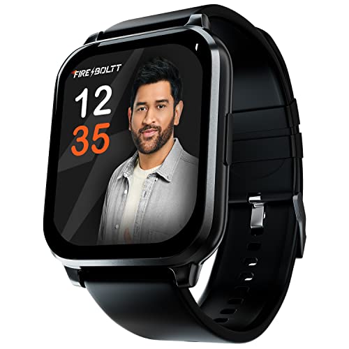 Fire-Boltt Ninja 3 Smartwatch Full Touch 1.69 & 60 Sports Modes With Ip68, Sp02 Tracking, Over 100 Cloud Based Watch Faces (Black)