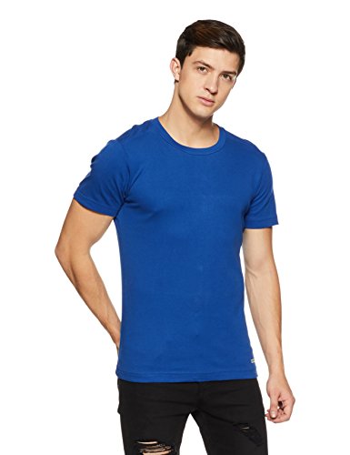 Macroman M-Series Men’S Solid Regular Fit Undershirt (Ms303_Royal Blue L)