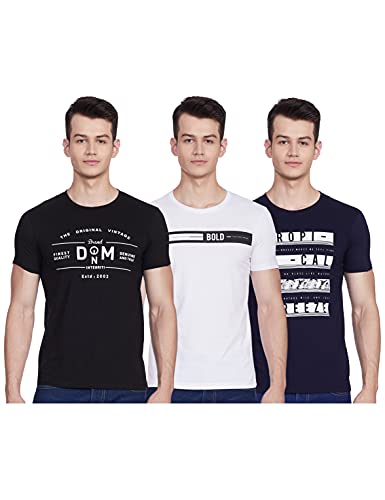 Integriti Men’S Slim T-Shirt (Pack Of 3) (Int-T-Ct-125_Black/White/Navy S)