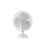 Bajaj Esteem Table Fan 400 Mm | Table Fans For Home & Office | Low Power Consumption | 100% Copper Motor | Voltage Protection | High Air Delivery | High Rpm | 3-Speed Control | 2-Yr Warranty | White