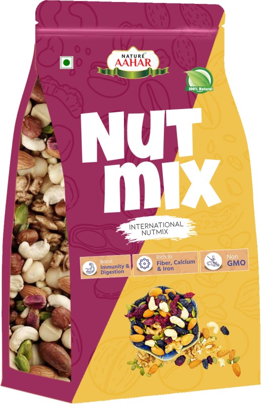 Nature Aahar Premium International Healthy Nutmix | Mixed Dryfruits | (1Kg) Assorted Seeds & Nuts(1 Kg)