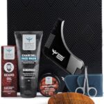 Bombay Shaving Company Grooming Gift Set For Men | Beard Grooming Kit For Men| Valentine’S Gift Set For Men | Charcoal Face Wash, Beard Growth Oil, Beard Softener,Beard, Brush Comb, Scissors | Gifts For Men