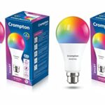 Crompton Immensa 9-Watt B22 Wifi Smart Led Bulb With Music Sync, 16 Million Colors, Compatible With Amazon Alexa And Google Assistant_Pack Of 2