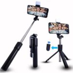 Humble Bluetooth Selfie Sticks With Remote And Selfie Light, 3-In-1 Multifunctional Selfie Stick Tripod Stand For Travelling, Youtube Vlogging Video, Compatible With All Smartphones (70 Cm)