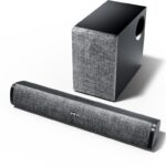 Mivi Fort S48 With Subwoofer, 48W, 2.1 Channel, Bt V5.3 48 W Bluetooth Soundbar(Black, 2.1 Channel)