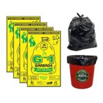 G1 Garbage Bags | Dustbin Bags | Medium | Black | 19 X 21 Inch | 4 Packs Of 30 Pcs 120 Pcs