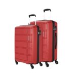 Kamiliant By American Tourister Harrier Set Of 2 (56 Cm/68 Cm) – Small & Medium Polypropylene (Pp) Hard Sided 4 Wheels Spinner Luggage Set/Suitcase Set/Trolley Bag Set (Crimson Red)