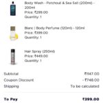 Loot Deal : Buy Any 3 The Man Company Products at 399(New products added)Apply Code : FLAT399Tip : Add Any 3 High Mrp Products To Save Maximum & Pay Via CredPay UPI Get Extra Upto Rs.200 Cashback