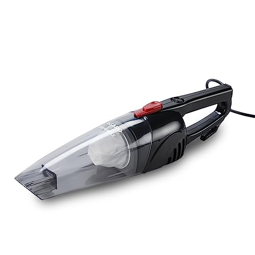 Agaro Regal 800 Watts Handheld Vacuum Cleaner,For Home Use,Dry Vacuuming,6.5 Kpa Suction Power,Lightweight,Lightweight&Durable Body,Small/Mini Size ( Black),0.8 Liter,Cloth