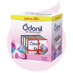 Odonil Bathroom Air Freshner Blocks – 288G (72G*4) | Mixed Fragrances: Jasmine, Lavender, Orchid, Rose| Long Lasting Fragrance | Lasts Upto 45 Days