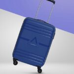 Aristocrat Airstop Cabin Luggage- 53Cm, Blue, Hardcase, 4 Wheels,7 Year Warranty Cabin Suitcase 4 Wheels – 21 Inch