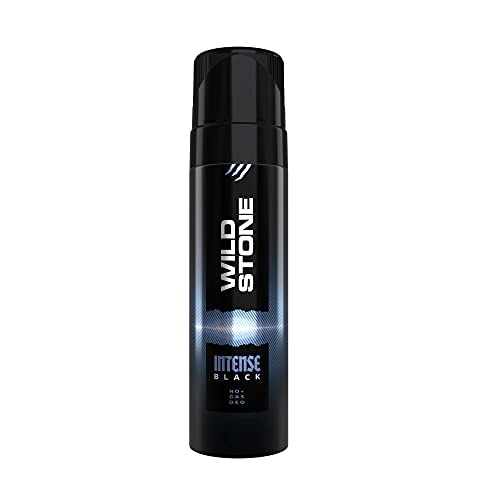 Wild Stone Intense Black Long Lasting No Gas Deodorant For Men, 150Ml