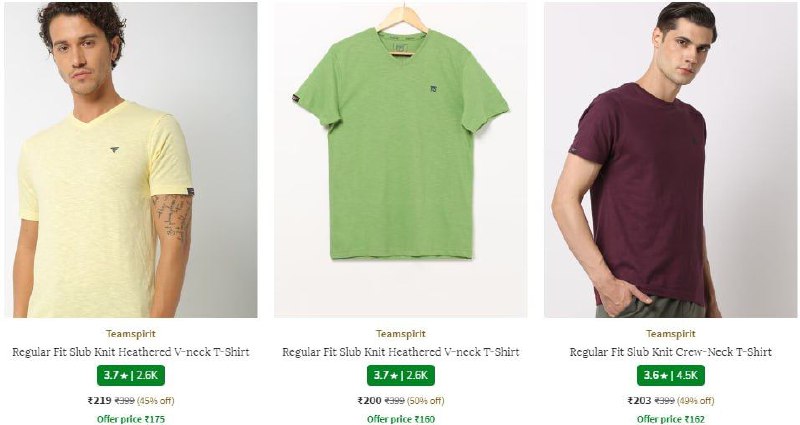 AJIO Loot : Flat Rs.250 Off On Min Order Rs.990Apply Code : NEW250Men : Tshirts : Shirts : Jeans : Trousers : Sweatshirts & Hoodies : Women : Home & Kitchen : Toys & Baby Care : Boys : Girls :