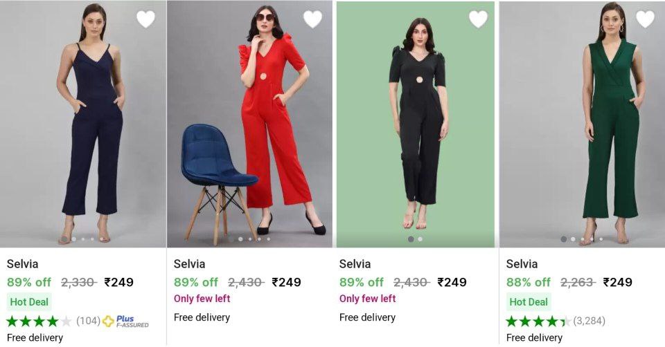 🔥Women Jumpsuit Starts at ₹249 👉