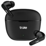 Truke Btg Beta True Wireless In Ear Earbuds With 13Mm Big Speaker Drivers, 38H Playtime, Fast Charging, True Gaming Mode, Instant Pairing, Aac Codec, Dual-Mic Enc, Bluetooth 5.3, Ipx4 (Black)