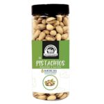 Wonderland Foods (Device)Dry Fruits American California Roasted & Salted Jumbo Pistachios (Pista) 500G Jar | Super Crunchy & Delicious Healthy Snack | Vitamins & Minerals Rich | Immunity Booster