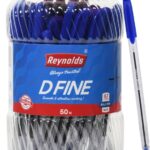 Reynolds D Fine Ball Pen(Pack Of 50, Blue)