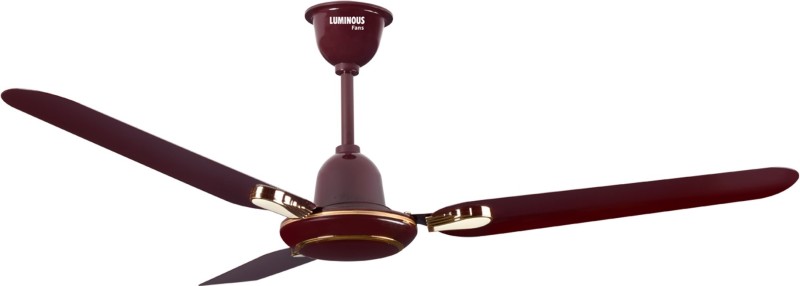 Luminous Josh Deco 1 Star 1200 Mm 3 Blade Ceiling Fan(Brown, Pack Of 1)