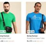 Myntra Loot : Flat 82% Off On Being Human Clothing Tshirts : Jeans : Shirts : Sweatshirts : Trackpants & Trousers : Jackets : Shorts :