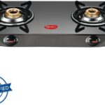 Pigeon Brunet Glass Manual Gas Stove(2 Burners)