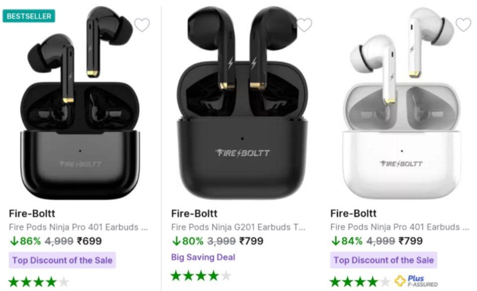 🔥Fire-Boltt Earbuds From ₹699👉