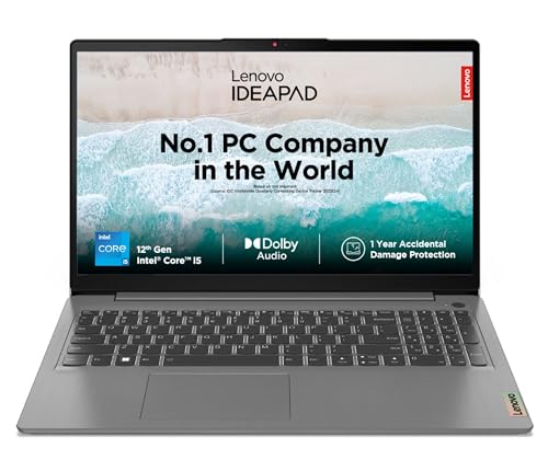 Lenovo Ideapad 3 12Th Gen Intel Core I5-1235U 15.6″ (39.62Cm) Fhd Ips Anti-Glare (8Gb/512Gb Sdd/Windows 11/Office 2021/Backlit/1Yr Warranty/3Months Game Pass/Arctic Grey/1.63Kg), 82Rk00Edin