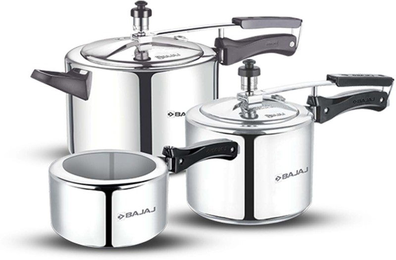 Bajaj 2 L, 3 L, 5 L Pressure Cooker(Aluminium)