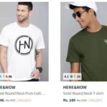 Myntra : HERE&NOW Men Tshirts Starts @143