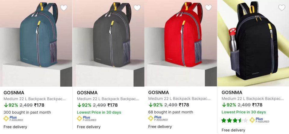 🔥GRAB : Backpack From ₹178👉